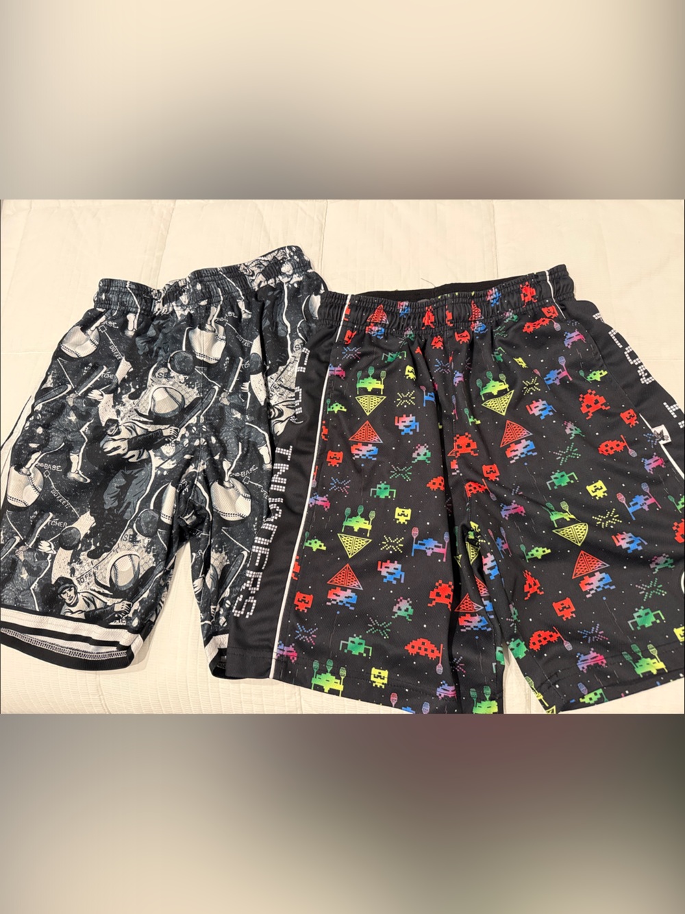 Flow Society 2 Pairs of Shorts - Baseball & Space Invaders